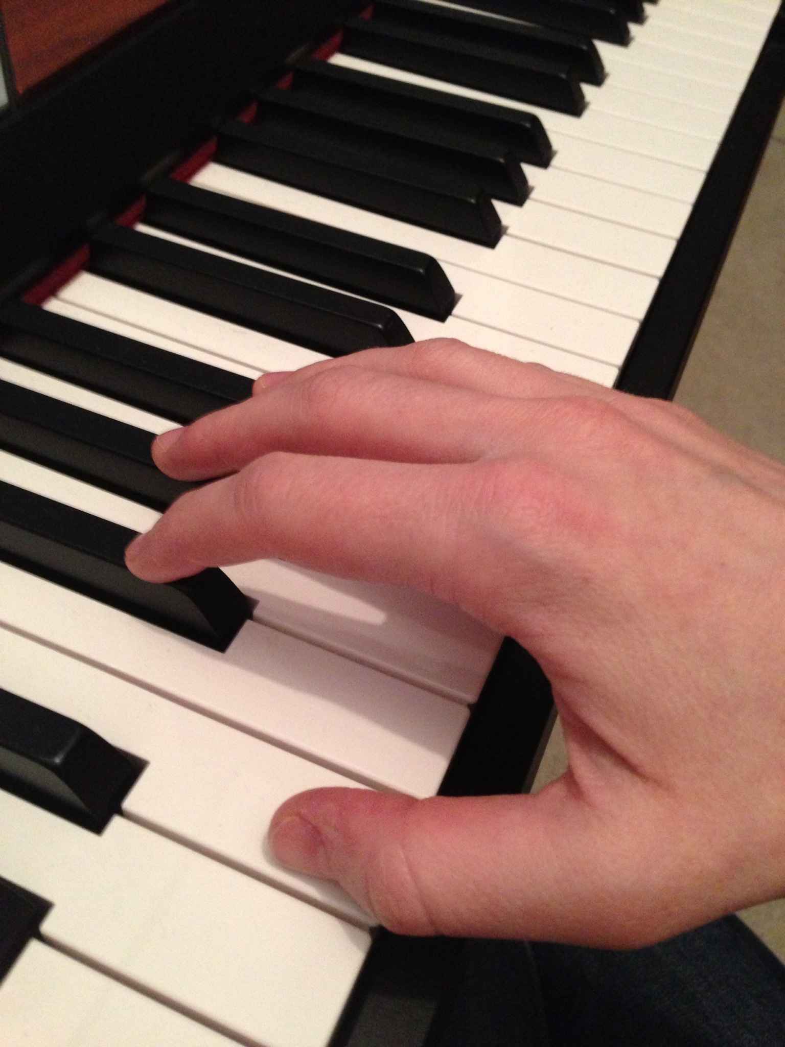 Right Hand Piano Position